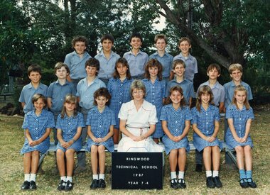 Photograph - Group, Ringwood Technical School 1987 Year 7.4, c 1987