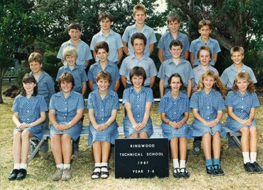 Photograph - Group, Ringwood Technical School 1987 Year 7.6, c 1987