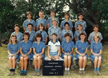 Photograph - Group, Ringwood Technical School 1987 Year 8.2, c 1987