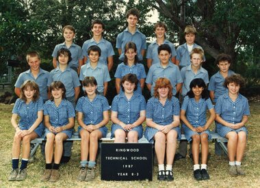 Photograph - Group, Ringwood Technical School 1987 Year 8.3, c 1987