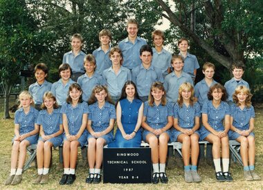 Photograph - Group, Ringwood Technical School 1987 Year 8.4, c 1987