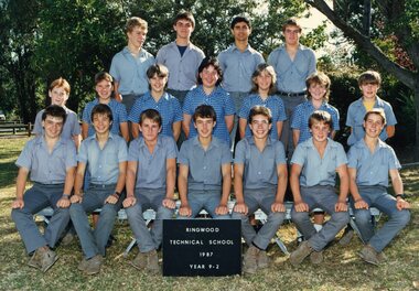 Photograph - Group, Ringwood Technical School 1987 Year 9.2, c 1987