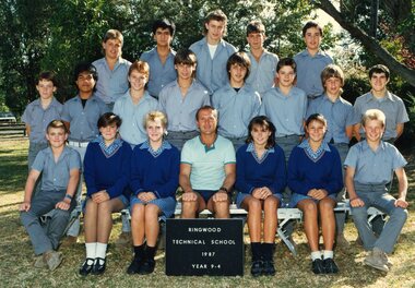 Photograph - Group, Ringwood Technical School 1987 Year 9.4, c 1987