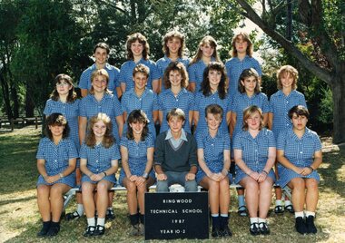 Photograph - Group, Ringwood Technical School 1987 Year 10.2, c 1987