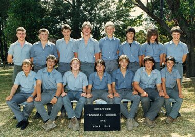 Photograph - Group, Ringwood Technical School 1987 Year 10.5, c 1987