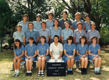 Photograph - Group, Ringwood Technical School 1987 Year 11.1, c 1987