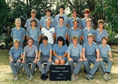 Photograph - Group, Ringwood Technical School 1987 Year 11.5, c 1987