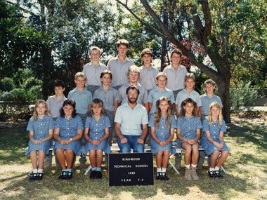Photograph - Group, Ringwood Technical School 1988 Year 7.3, c 1988