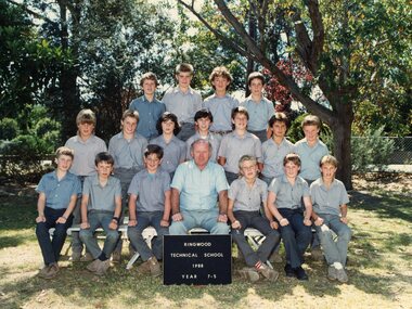 Photograph - Group, Ringwood Technical School 1988 Year 7.5, c 1988