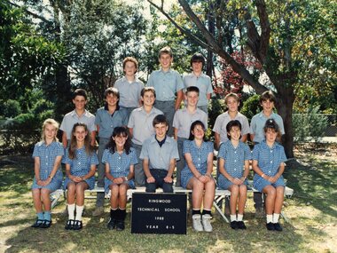 Photograph - Group, Ringwood Technical School 1988 Year 8.5, c 1988