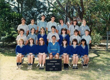 Photograph - Group, Ringwood Technical School 1988 Year 9.3, c 1988