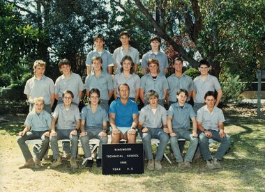 Photograph - Group, Ringwood Technical School 1988 Year 9.5, c 1988