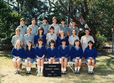 Photograph - Group, Ringwood Technical School 1988 Year 9.7, c 1988