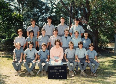 Photograph - Group, Ringwood Technical School 1988 Year 9.8, c 1988