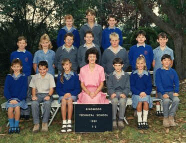 Photograph - Group, Ringwood Technical School 1989 Year 7.2, c 1989
