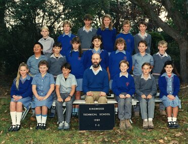 Photograph - Group, Ringwood Technical School 1989 Year 7.3, c 1989