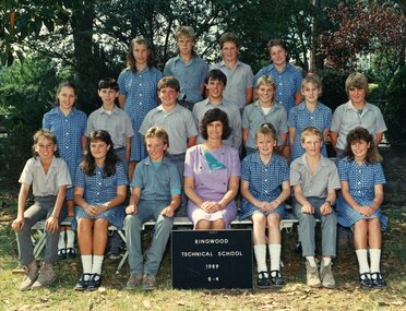 Photograph - Group, Ringwood Technical School 1989 Year 8.4, c 1989