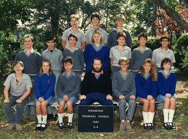 Photograph - Group, Ringwood Technical School 1989 Year 9.4, c 1989