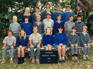 Photograph - Group, Ringwood Technical School 1989 Year 9.7, c 1989