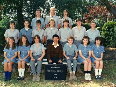 Photograph - Group, Ringwood Technical School 1989 Year 10.8, c 1989