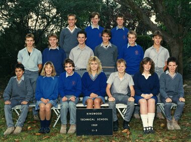 Photograph - Group, Ringwood Technical School 1989 Year 11.3, c 1989
