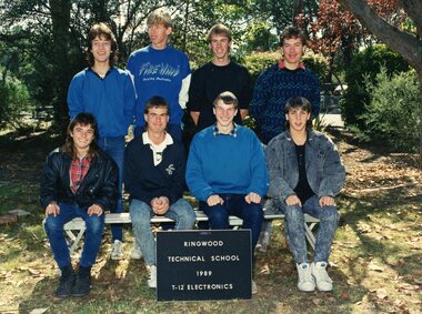 Photograph - Group, Ringwood Technical School 1989 T-12 Electronics, c 1989