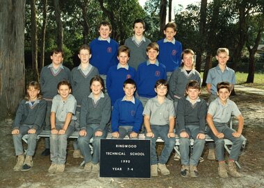 Photograph - Group, Ringwood Technical School 1990 Year 7.4, c 1990