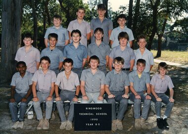 Photograph - Group, Ringwood Technical School 1990 Year 8.5, c 1990