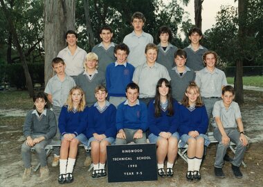 Photograph - Group, Ringwood Technical School 1990 Year 9.5, c 1990