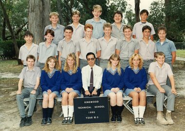 Photograph - Group, Ringwood Technical School 1990 Year 10.3, c 1990