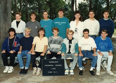 Photograph - Group, Ringwood Technical School 1990 Year 12.1, c 1990