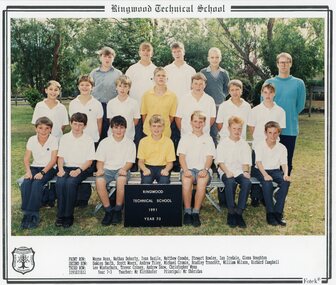 Photograph - Group, Ringwood Technical School 1991 Year 7.3, c 1991