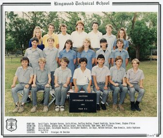Photograph - Group, Eastern Secondary College 1991 Year 9.3, c 1991