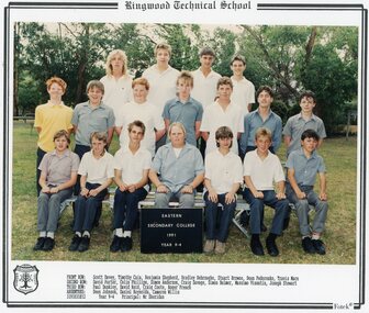 Photograph - Group, Eastern Secondary College 1991 Year 9.4, c 1991