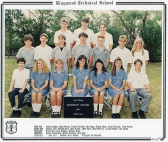 Photograph - Group, Eastern Secondary College 1991 Year 10.2, c 1991