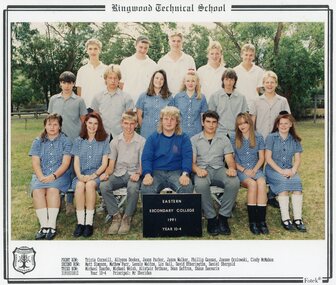 Photograph - Group, Eastern Secondary College 1991 Year 10.4, c 1991
