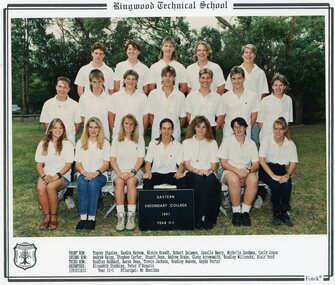 Photograph - Group, Eastern Secondary College 1991 Year 11.1, c 1991