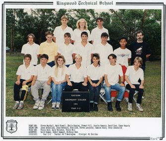 Photograph - Group, Eastern Secondary College 1991 Year 11.2, c 1991
