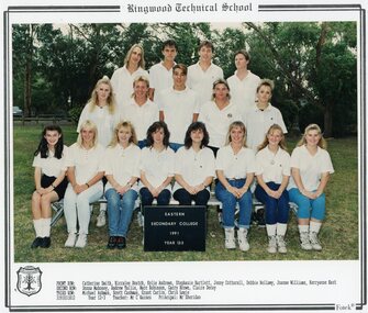Photograph - Group, Eastern Secondary College 1991 Year 12.3, c 1991