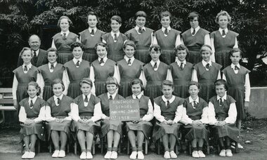Photograph, Ringwood State School -Class photograph - Girls 1st Marching Squad - 1958