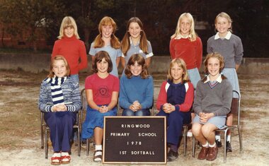 Photograph, Ringwood State School - 1st Softball, 1978