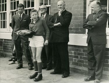 Photograph, Ringwood State School - Football Trophy presentation, 1962