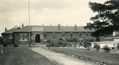Photograph, Ringwood State School -  Front entrance, c1920's
