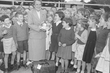 Photograph, Ringwood State School -  Miss Wadsworth farewell, 1956