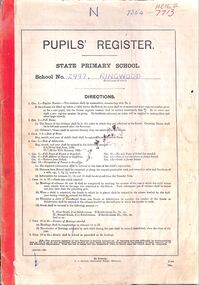 Administrative record, Ringwood State School 2997 - Pupils Register Prefix (N). Admission dates from 1960 to 1962. Student Register No 7354 to 7713