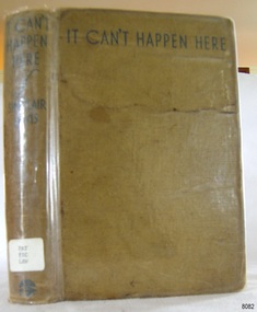 Book, Jonathan Cape, It Can't Happen Here, 1935