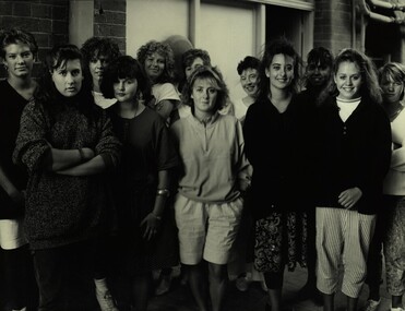 Photograph - Photograph - Black and White, Fashion Design Students, 1988