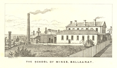 Image, Ballarat School of Mines former Court House and Chemistry Laboratory, 1882