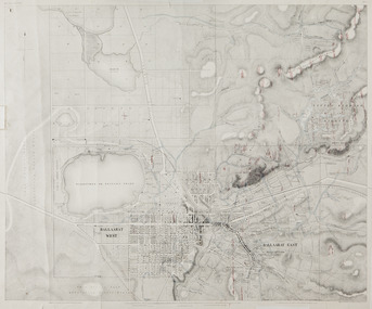 Map, Ballaarat Gold Field, 1861