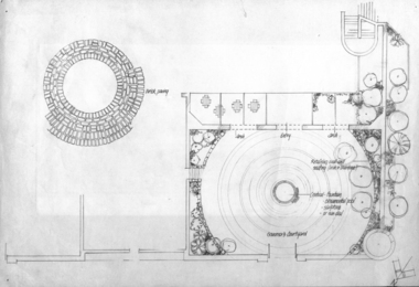 Plan, Landscape Plan for a courtyard at the Former Ballarat Gaol